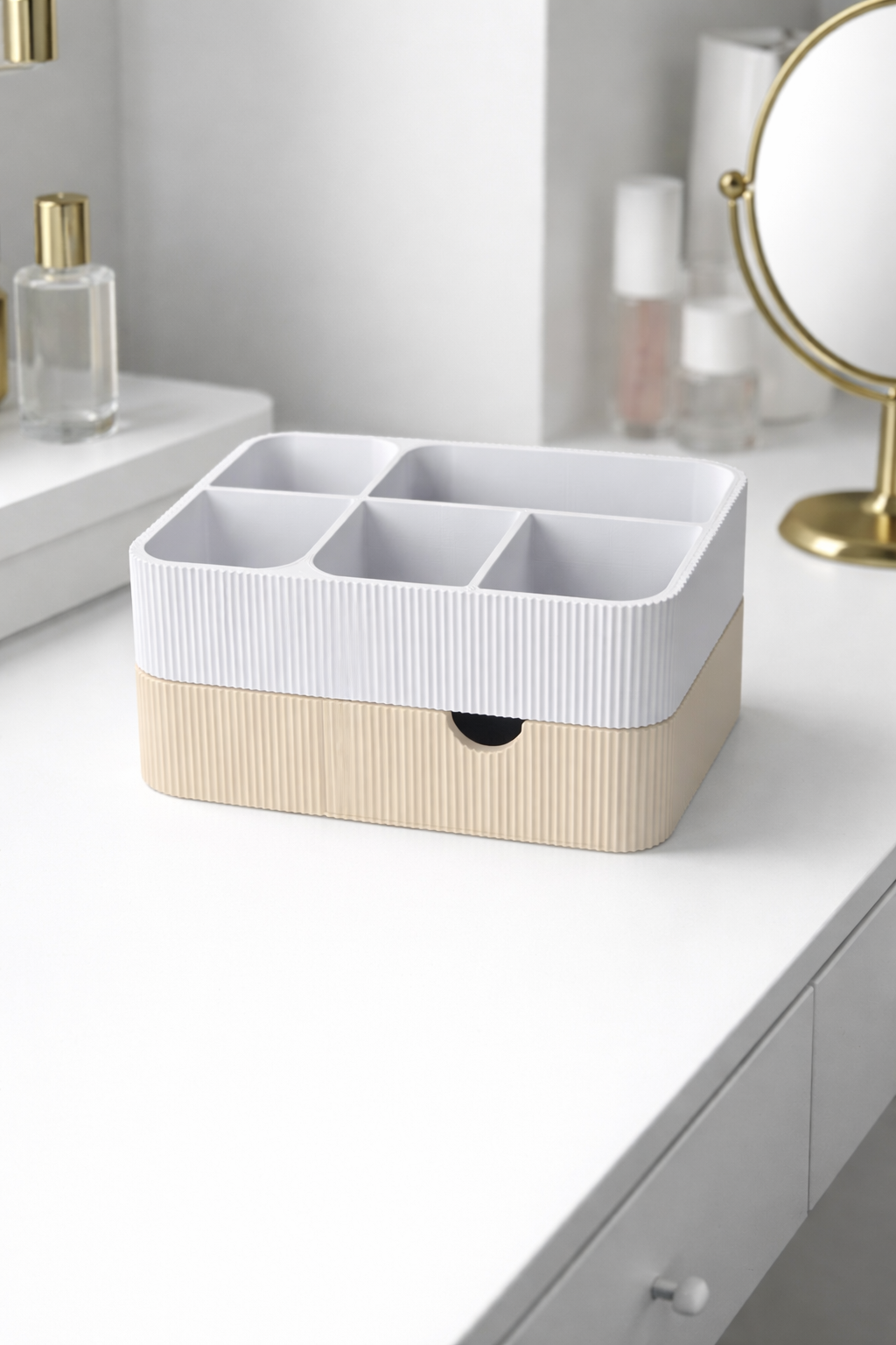 Organisateur de maquillage avec tiroir